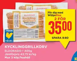 Willys Hemma KYCKLINGGRILLKORV erbjuda