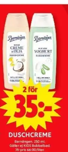 ICA Maxi DUSCHCREME erbjuda