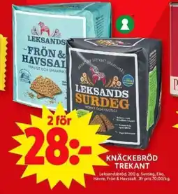 ICA Maxi KNÄCKEBRÖD TREKANT erbjuda