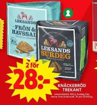 ICA Maxi KNÄCKEBRÖD TREKANT erbjuda