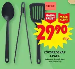 ICA Maxi KÖKSREDSKAP 3-PACK erbjuda