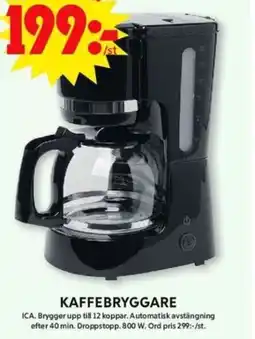 ICA Maxi KAFFEBRYGGARE erbjuda