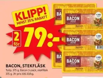 ICA Kvantum BACON, STEKFLÄSK erbjuda