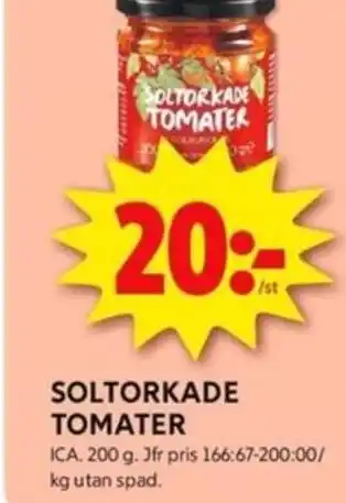 ICA Kvantum SOLTORKADE TOMATER erbjuda