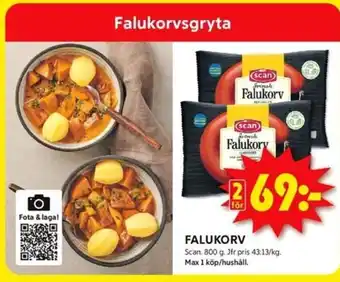 ICA Kvantum FALUKORV erbjuda