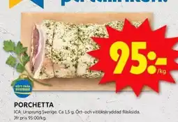 ICA Kvantum PORCHETTA erbjuda