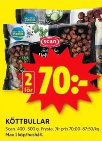 ICA Kvantum KÖTTBULLAR erbjuda