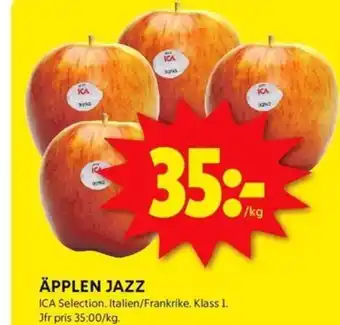 ICA Kvantum ÄPPLEN JAZZ erbjuda