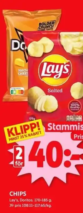 ICA Kvantum CHIPS erbjuda