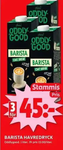 ICA Kvantum BARISTA HAVREDRYCK erbjuda