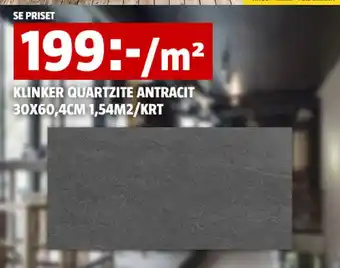 Bauhaus KLINKER QUARTZITE ANTRACIT erbjuda