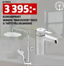 Bauhaus BLANDARPAKET SKANDIC TAKDUSCHSET 160CC & TVÄTTSTÄLLSBLANDARE erbjuda