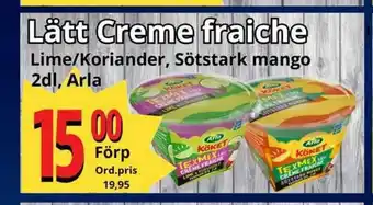 Supergrossen Lätt Creme fraiche erbjuda