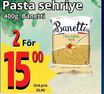 Supergrossen Pasta sehriye erbjuda