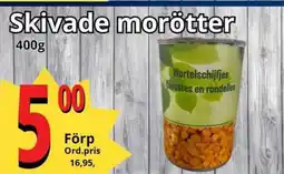 Supergrossen Skivade morötter erbjuda