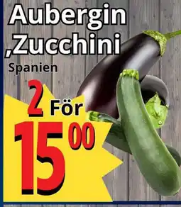 Supergrossen Aubergin Zucchini erbjuda