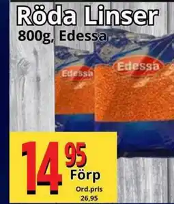 Supergrossen Röda Linser erbjuda