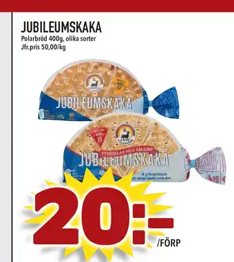 Supergrossen JUBILEUMSKAKA erbjuda