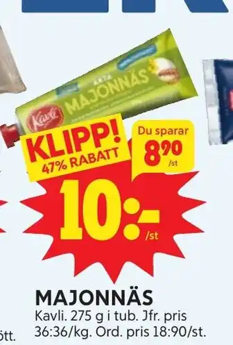 Ica Hajen Lagpris MAJONNÄS erbjuda