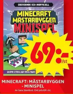 ICA Maxi Minecraft mästarbyggen - minispel erbjuda