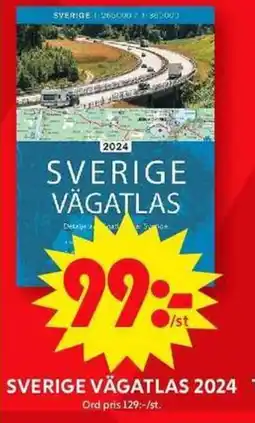 ICA Maxi Sverige vägatlas 2024 erbjuda