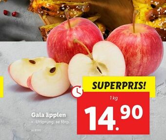 Lidl Gala äpplen erbjuda
