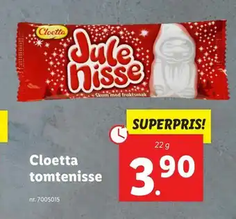 Lidl Cloetta tomtenisse erbjuda