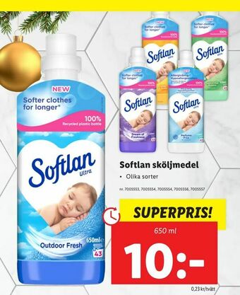 Lidl Softlan sköljmedel erbjuda