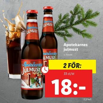 Lidl Apotekarnes julmust erbjuda
