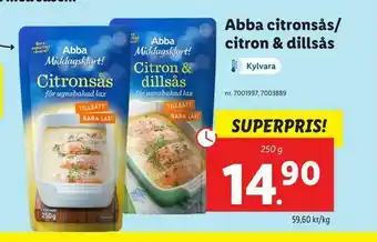 Abba citronsås/ citron & dillsås