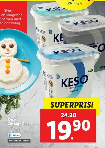Lidl Keso Cottage Cheese erbjuda