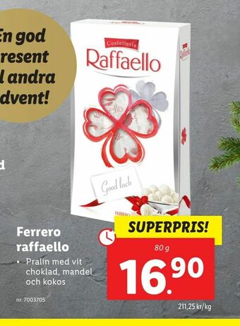 Lidl Ferrero raffaello erbjuda