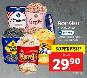 Lidl Fazer Glass erbjuda