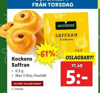 Lidl Kockens Saffran erbjuda