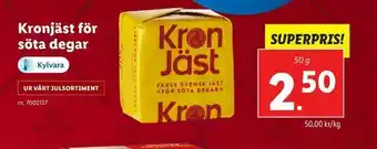 Kronjäst för söta degar