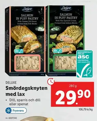 Lidl Smördegsknyten med lax erbjuda