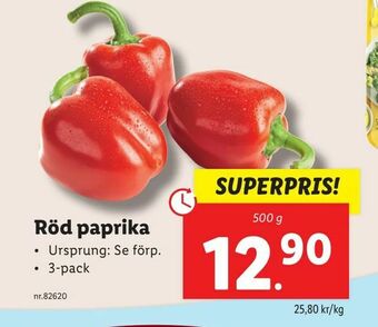 Lidl Röd paprika erbjuda