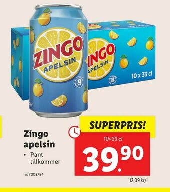 Lidl Zingo apelsin erbjuda