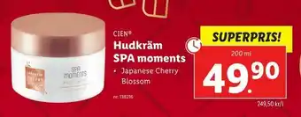 Lidl Hudkräm SPA moments erbjuda