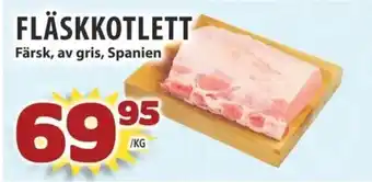 Matvärlden Tensta FLÄSKKOTLETT Färsk, av gris, Spanien erbjuda