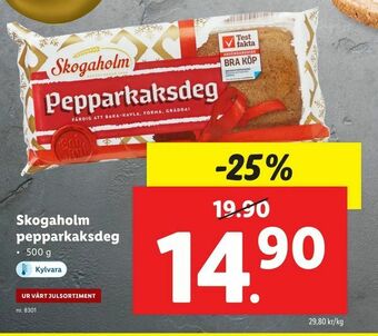 Lidl Skogaholm pepparkaksdeg erbjuda