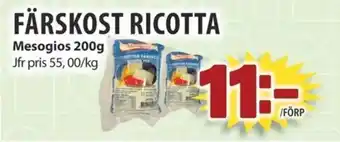 Matvärlden Tensta FÄRSKOST RICOTTA erbjuda