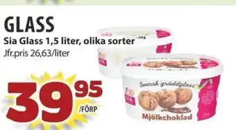 Matvärlden Tensta GLASS Sia Glass 1,5 liter, olika sorter erbjuda