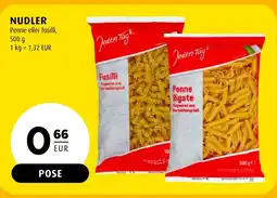 Scandinavian Park NUDLER Penne eller fusilli, erbjuda