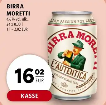 Scandinavian Park BIRRA MORETTI 4,6% vol. alk., erbjuda