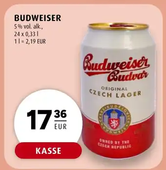 Scandinavian Park BUDWEISER 5% vol. alk., erbjuda