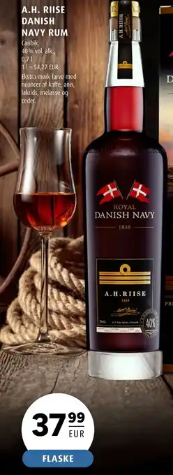 Scandinavian Park A.H. RIISE DANISH NAVY RUM erbjuda