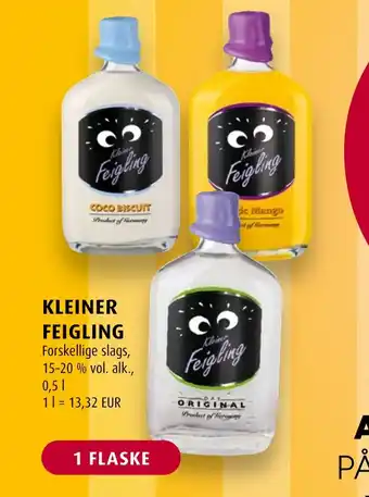 Scandinavian Park KLEINER FEIGLING Forskellige slags, 15-20 % vol. alk., erbjuda