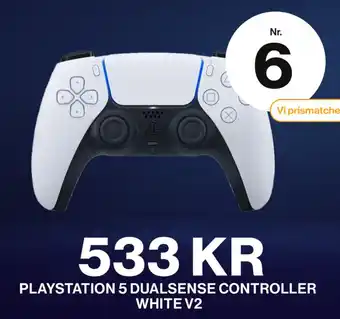 Spelbutiken Playstation 5 dualsense controller white v2 erbjuda