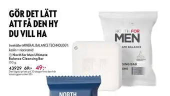 Oriflame North for men ultimate balance cleansing bar erbjuda